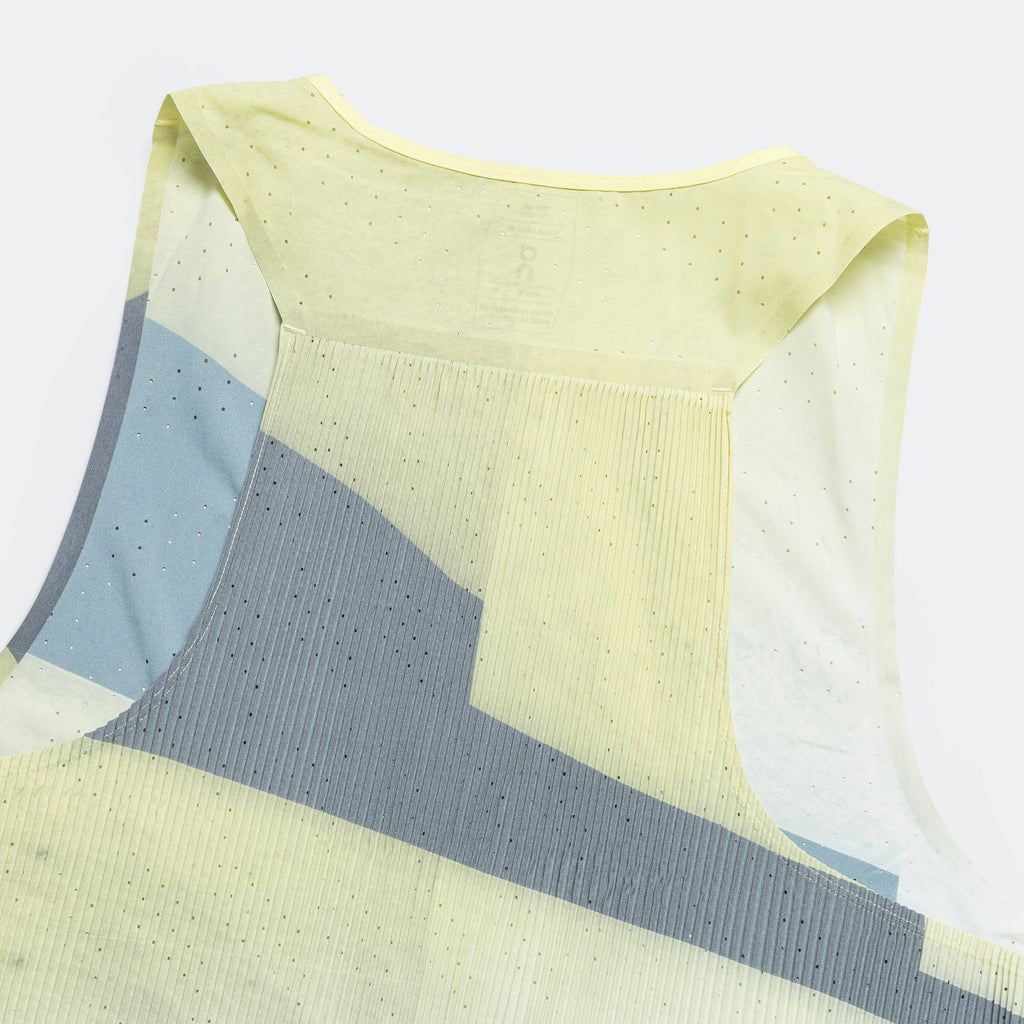 Mens Race Singlet - Limelight/Glacier