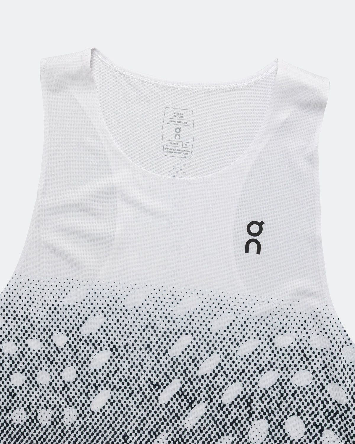 Mens Zero Singlet - White/Iron
